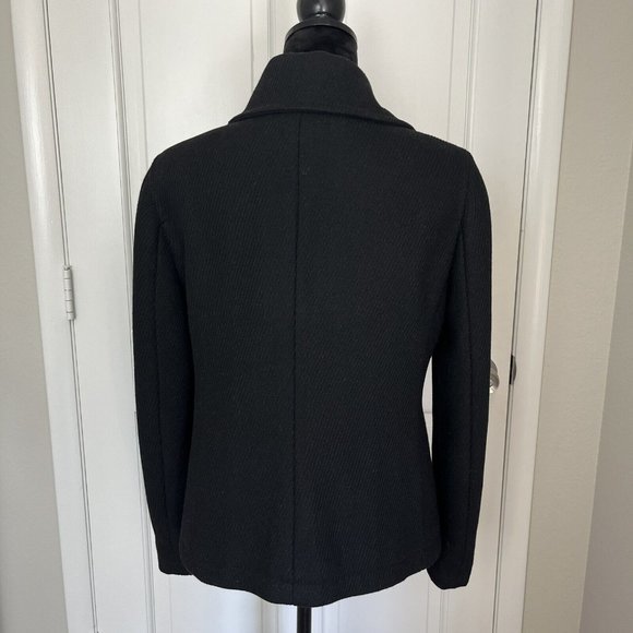 Ann Taylor Women's‎ Jacket Horn Toggle Black Button Pea Coat Small Wool Blend - Picture 3 of 12